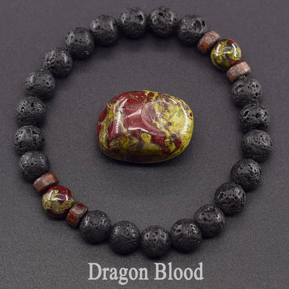 Lava Stone Men Bracelet Natural Labradorite Moonstone Bead Tibetan Buddha Bracelet Chakra Oil Diffuser Bracelet Men Jewelry