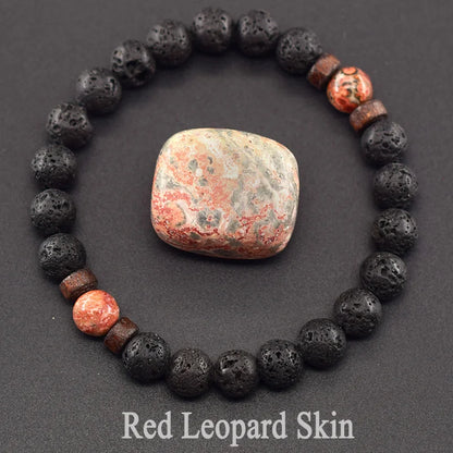 Lava Stone Men Bracelet Natural Labradorite Moonstone Bead Tibetan Buddha Bracelet Chakra Oil Diffuser Bracelet Men Jewelry