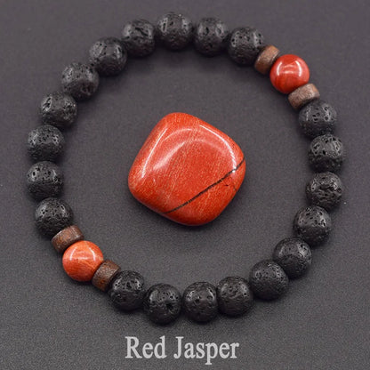 Lava Stone Men Bracelet Natural Labradorite Moonstone Bead Tibetan Buddha Bracelet Chakra Oil Diffuser Bracelet Men Jewelry
