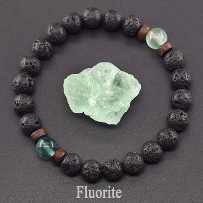 Lava Stone Men Bracelet Natural Labradorite Moonstone Bead Tibetan Buddha Bracelet Chakra Oil Diffuser Bracelet Men Jewelry