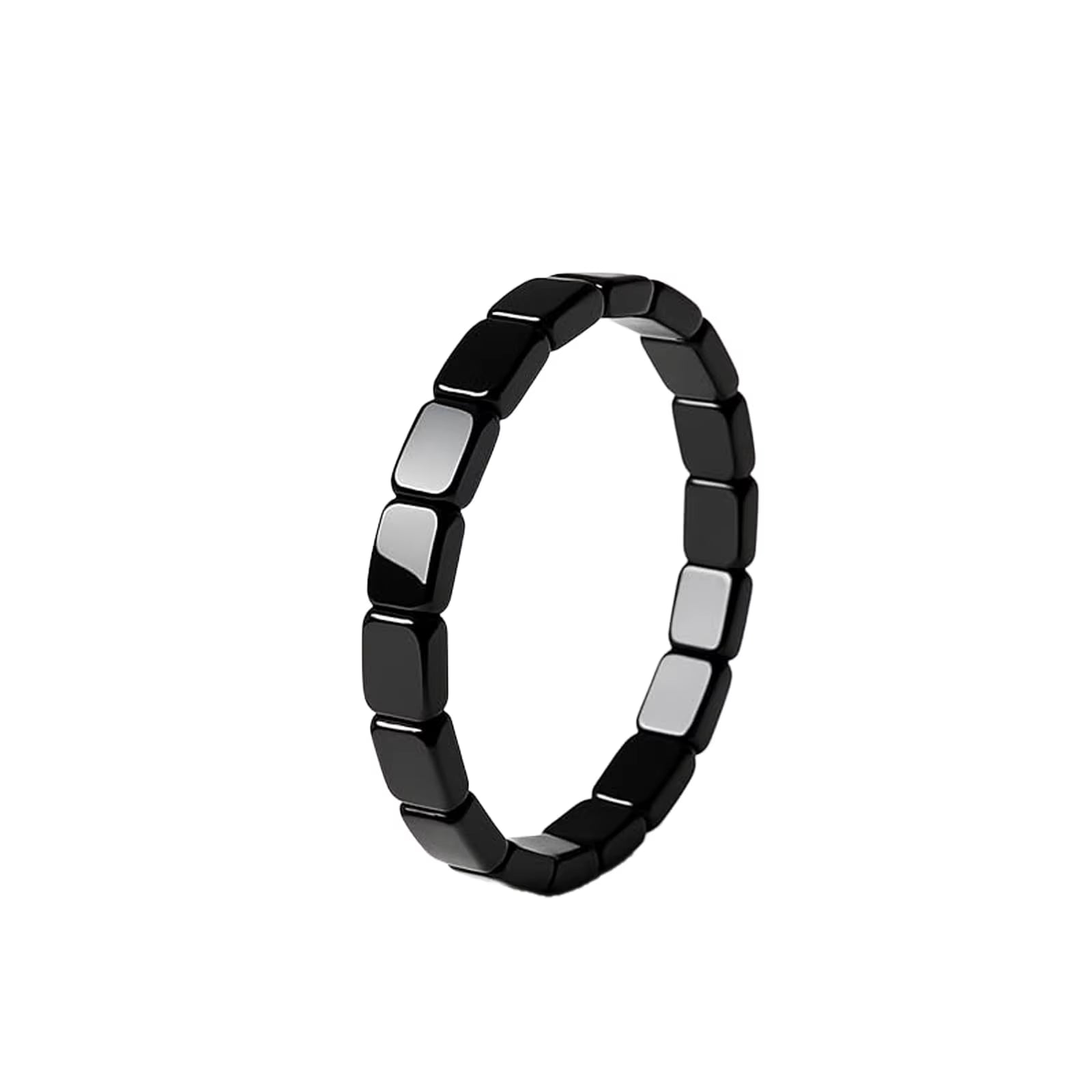 Hematite Bracelet for Men Reclaim Your Edge Confidence Natural Hematite Stone Beaded Stretch Healing Bracelets Gift Jewelry