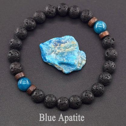 Lava Stone Men Bracelet Natural Labradorite Moonstone Bead Tibetan Buddha Bracelet Chakra Oil Diffuser Bracelet Men Jewelry